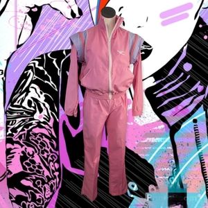 80s Pink and Purple Track Suit